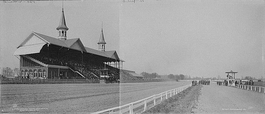 Composite image of Churchill Downs, taken in 1901